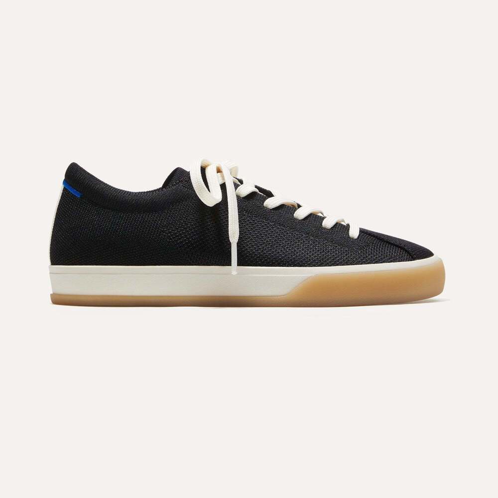 Rothy's The Lace Up Sneaker - Black Size 10